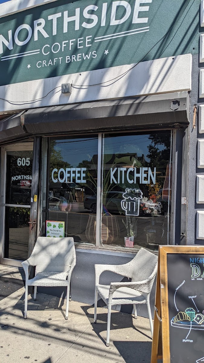 The Northside Coffee storefront on Forest Ave, Staten Island